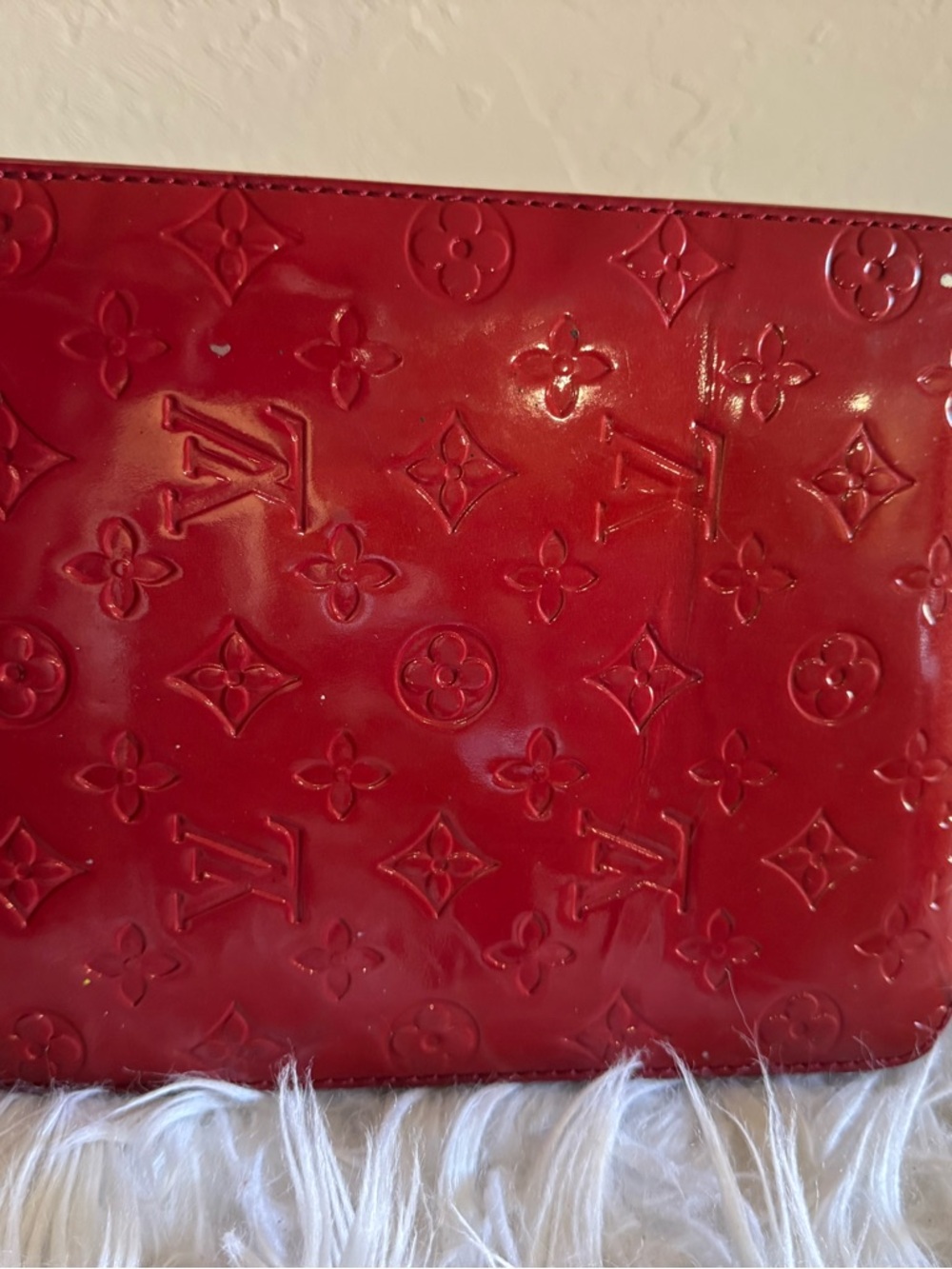 Louis Vuitton Red Vernis Bag - Picture 7 of 11